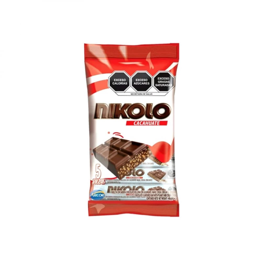 Tableta con sabor a chocolate rellena con maní Arcor (140 g / 4.93 oz) - Imagen 1