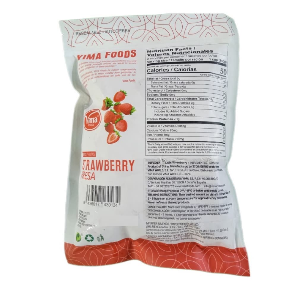 Fresas congeladas Vima Foods (450 g / 15.8 oz) - Miniatura 3