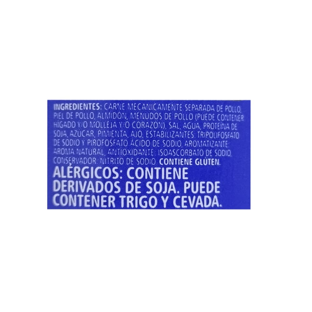 Mortadela de pollo congelada Confidence (1 kg / 2.2 lb) - Miniatura 2