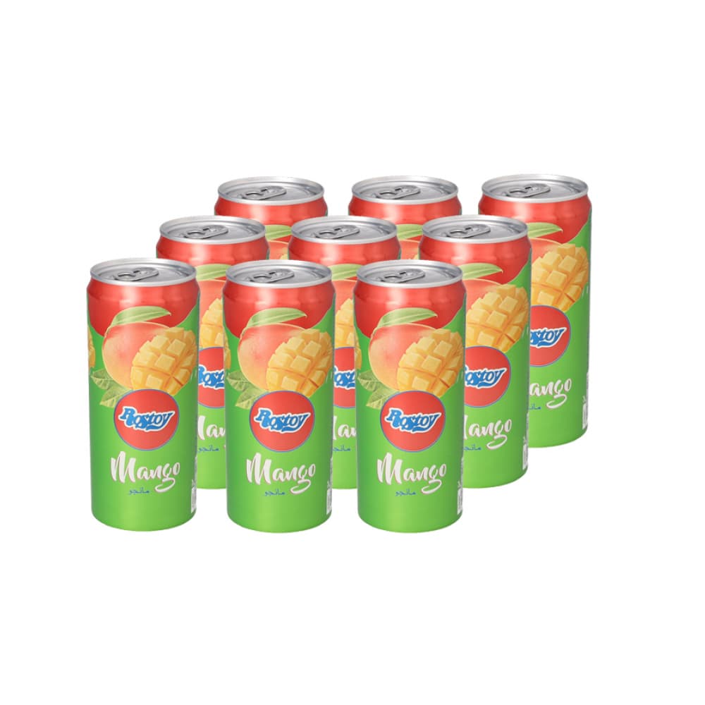 Bebida refrescante de zumo de mango Rostoy (9 x 330 ml) - Imagen 1