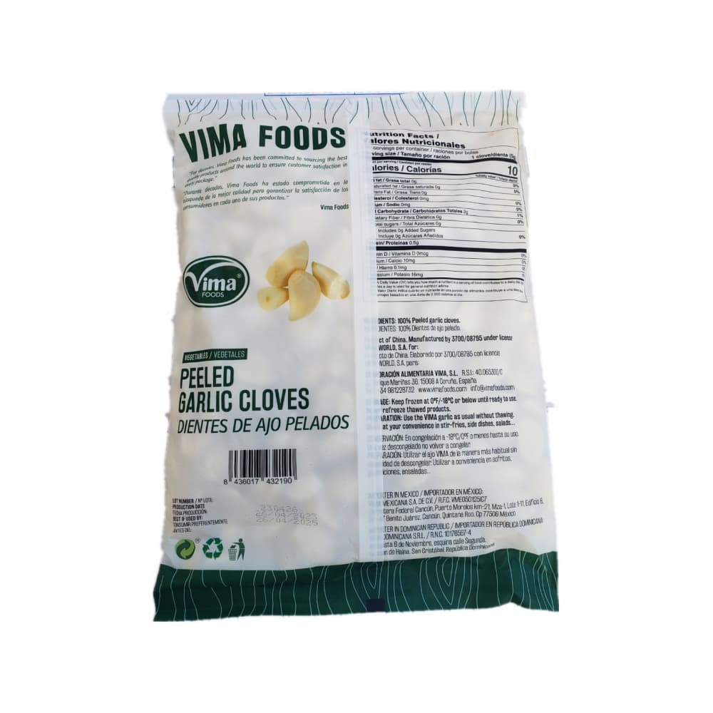 Dientes de ajo pelados Vima Foods (1 kg / 2.2 lb) - Miniatura 2