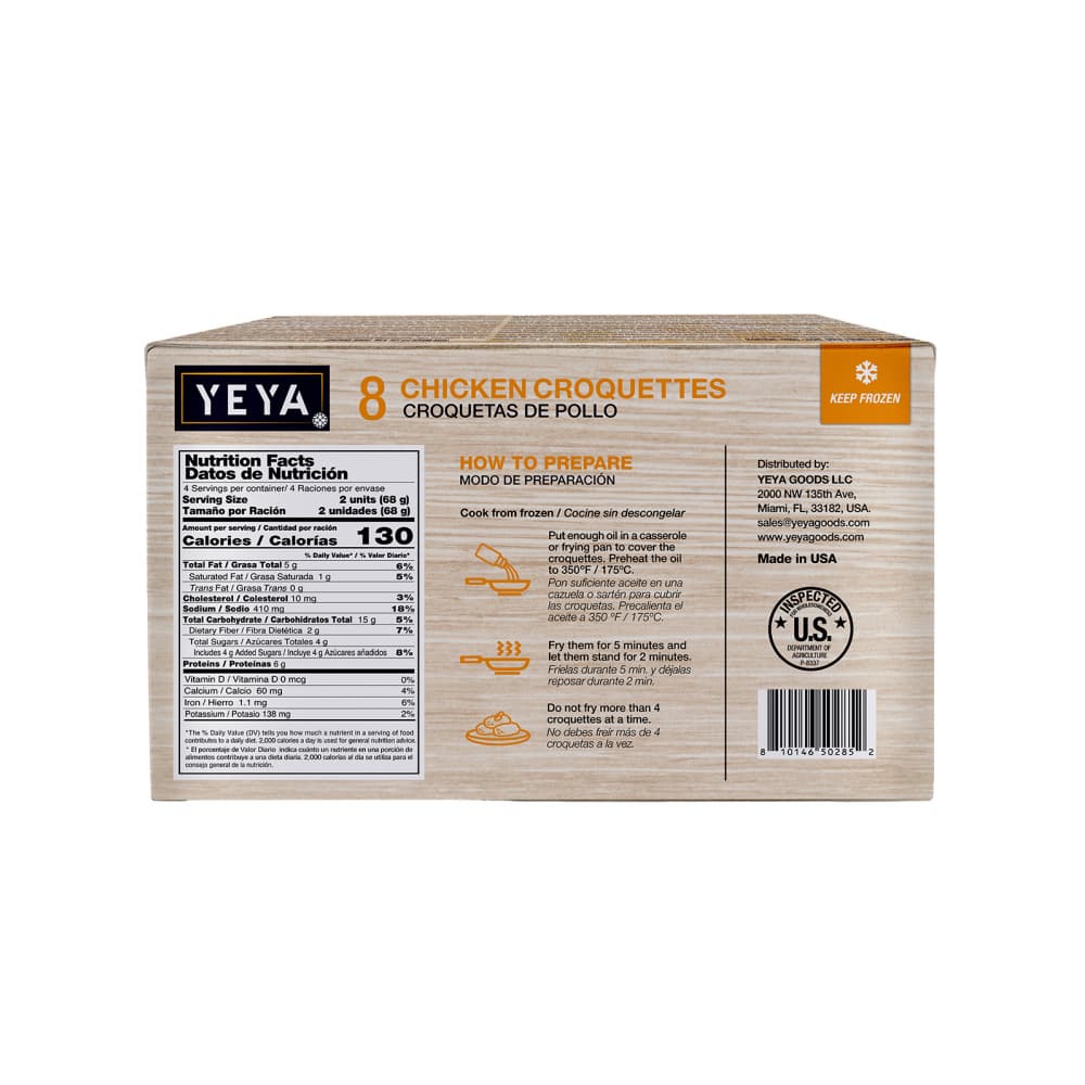 Croquetas de pollo Yeya (272 g / 9.6 oz) - Miniatura 3