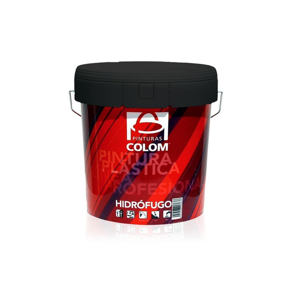 Pintura de vinil profesional para interiores y exteriores color blanco mate Colom (4 L) - Imagen 1