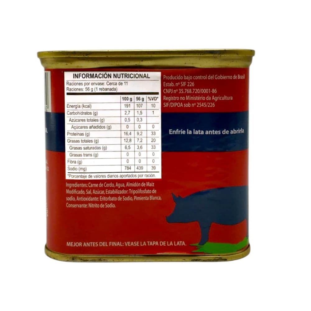 Fiambre -spam- de cerdo Pampeano (320 g / 11.28 oz) - Miniatura 3