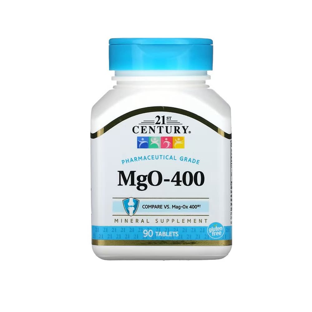 Oxido de magnesio 400 mg 21st Century (90 tabletas) - Imagen 1