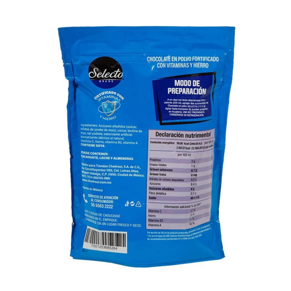 Chocolate en polvo Selecto Brand (280 g / 9.88 oz) - Miniatura 2