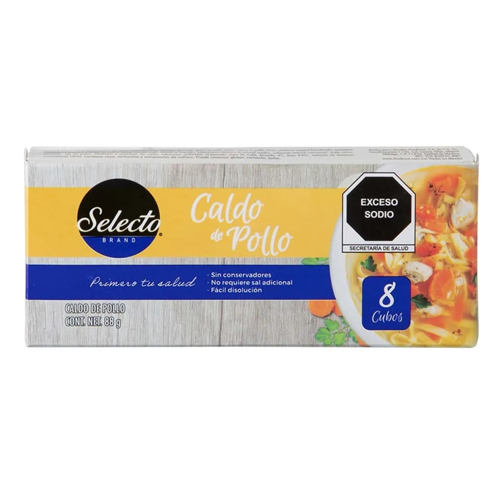 Caldo de pollo Selecto Brand (88 g / 3.10 oz) - Miniatura 1