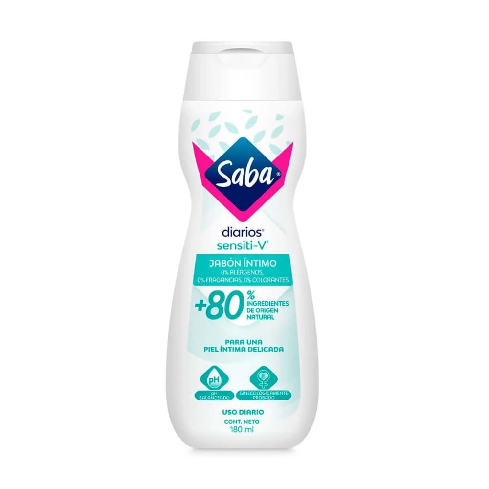 Jabón íntimo sensiti-V Saba Diarios (180 ml) - Imagen 1