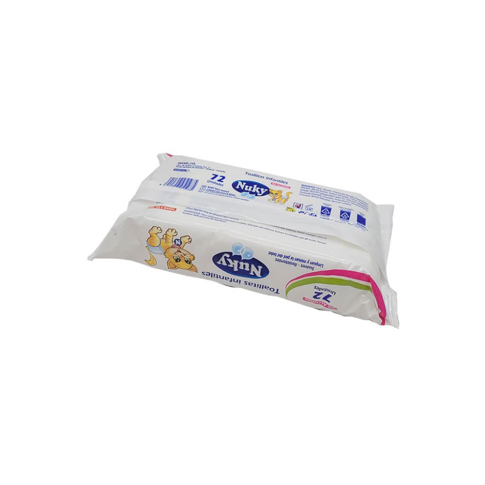 Toallitas húmedas infantiles Nuky (72 U) - Miniatura 3