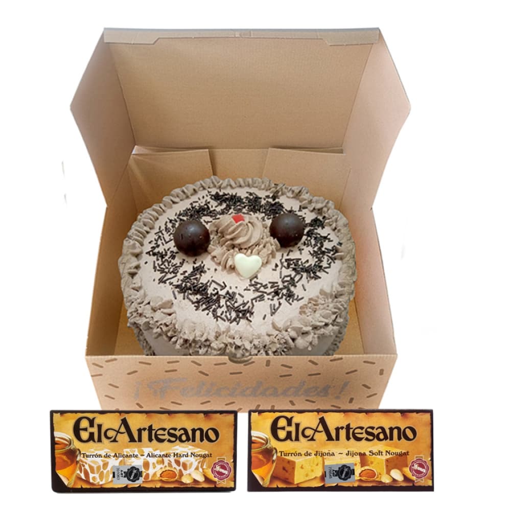 Cake chocolate de nata Cakes MM (12 comensales) + turrones - Miniatura 3