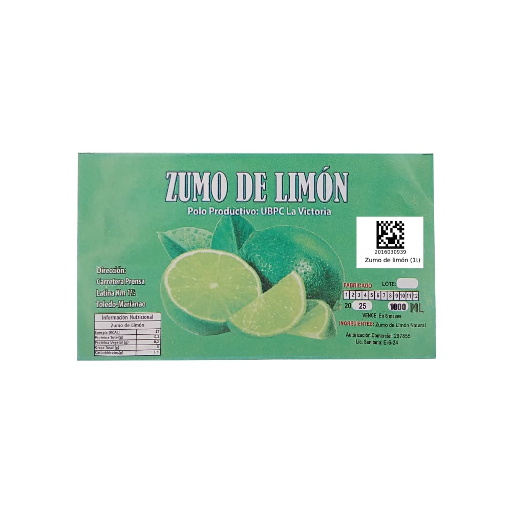 Zumo de limón La Victoria (1 L) - Miniatura 2