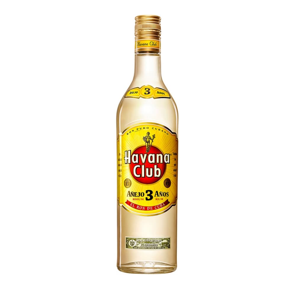 Botella de ron blanco añejo 3 años 40 % vol Havana Club (1 L) - Imagen 1