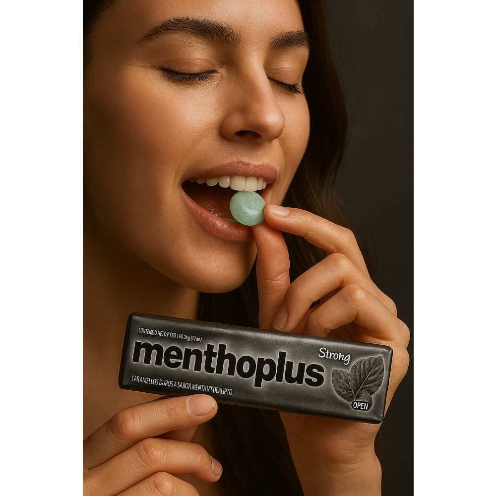 Caramelos duros sabor menta y eucalipto extra fuerte Menthoplus (30.6 g / 1.08 oz) - Miniatura 3