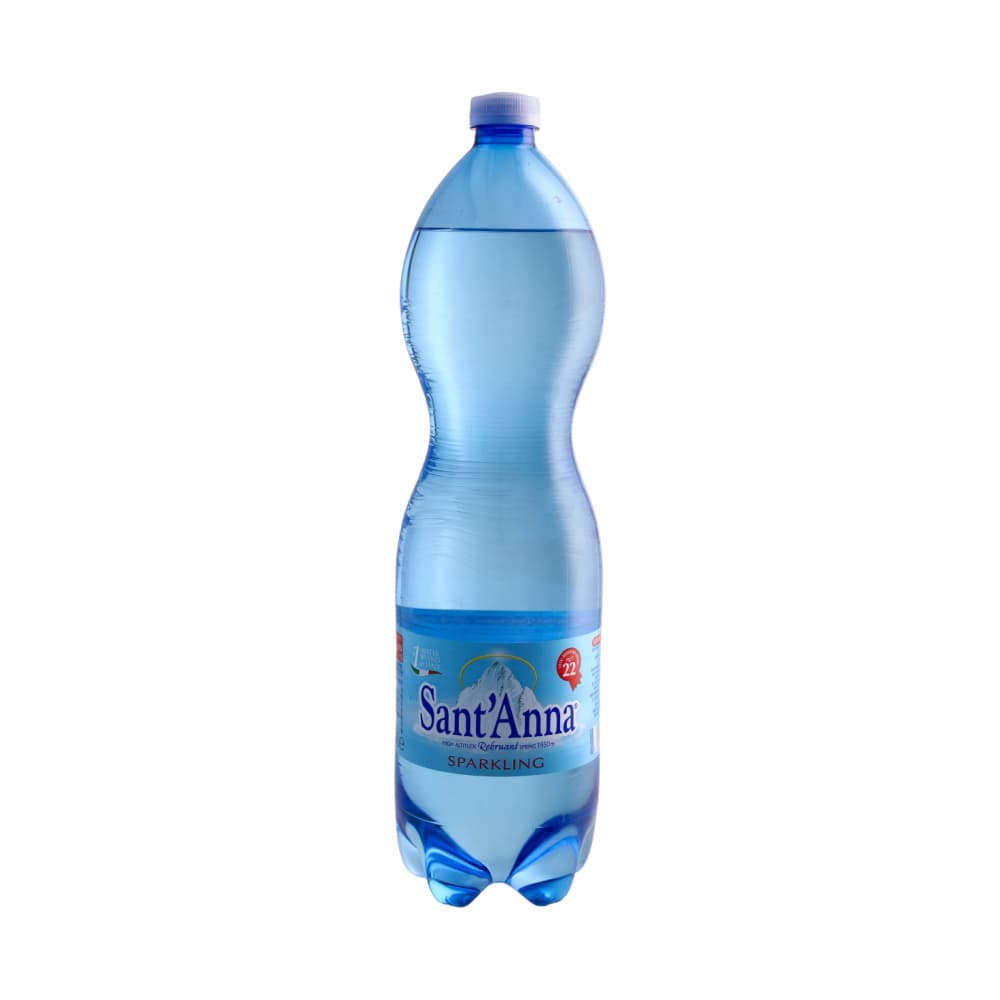Agua mineral natural con gas Sant'Anna (1500 ml) - Imagen 1