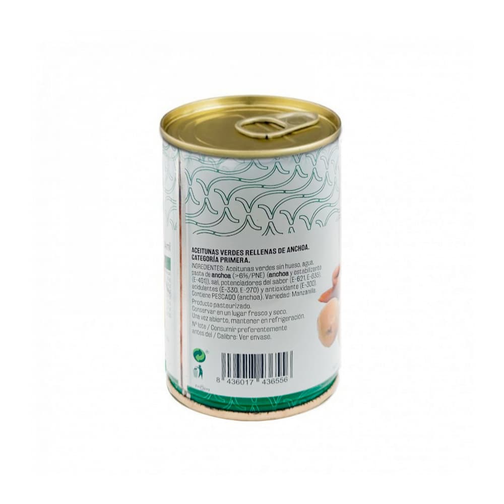 Aceitunas verdes rellenas de anchoa Vima Foods (295 g / 10.40 oz) - Miniatura 3