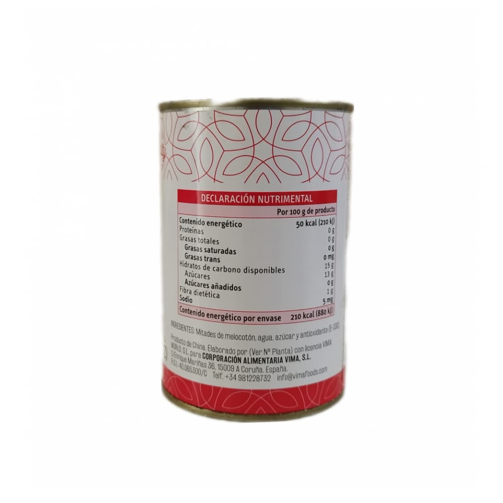 Melocotón en almibar Vima Foods (425 g / 14.99 oz) - Miniatura 3