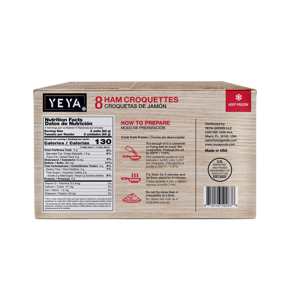 Croquetas de jamón Yeya (2 x 8 U) - Miniatura 3