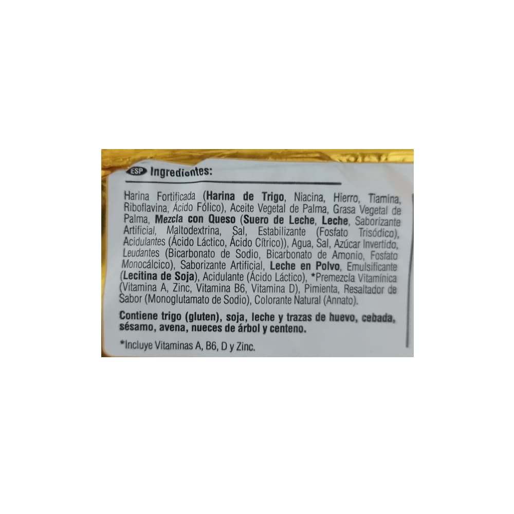 Galletas saladas sabor queso y mantequilla Saltín Noel (338 g / 11.92 oz) - Miniatura 3