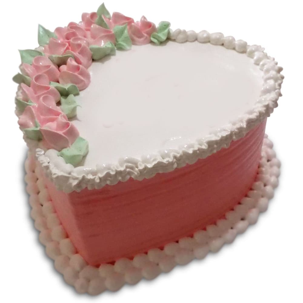 Cake un corazón con bouquet para alguien especial (8 comensales) - Imagen 1