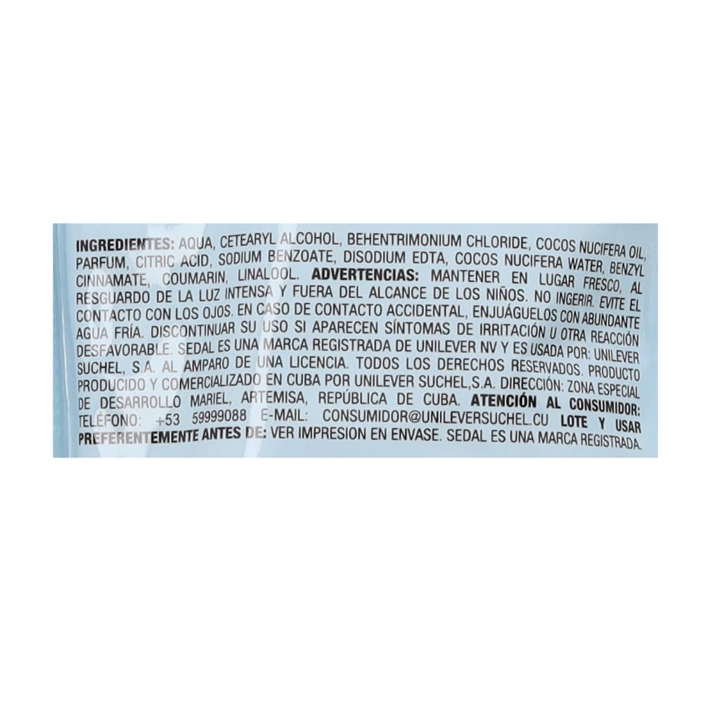 Acondicionador hidratación ligera Sedal (300 ml) - Miniatura 2