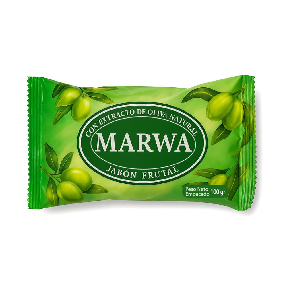 Jabón frutal con extracto de oliva Marwa (100 g / 3.5 oz) - Imagen 1