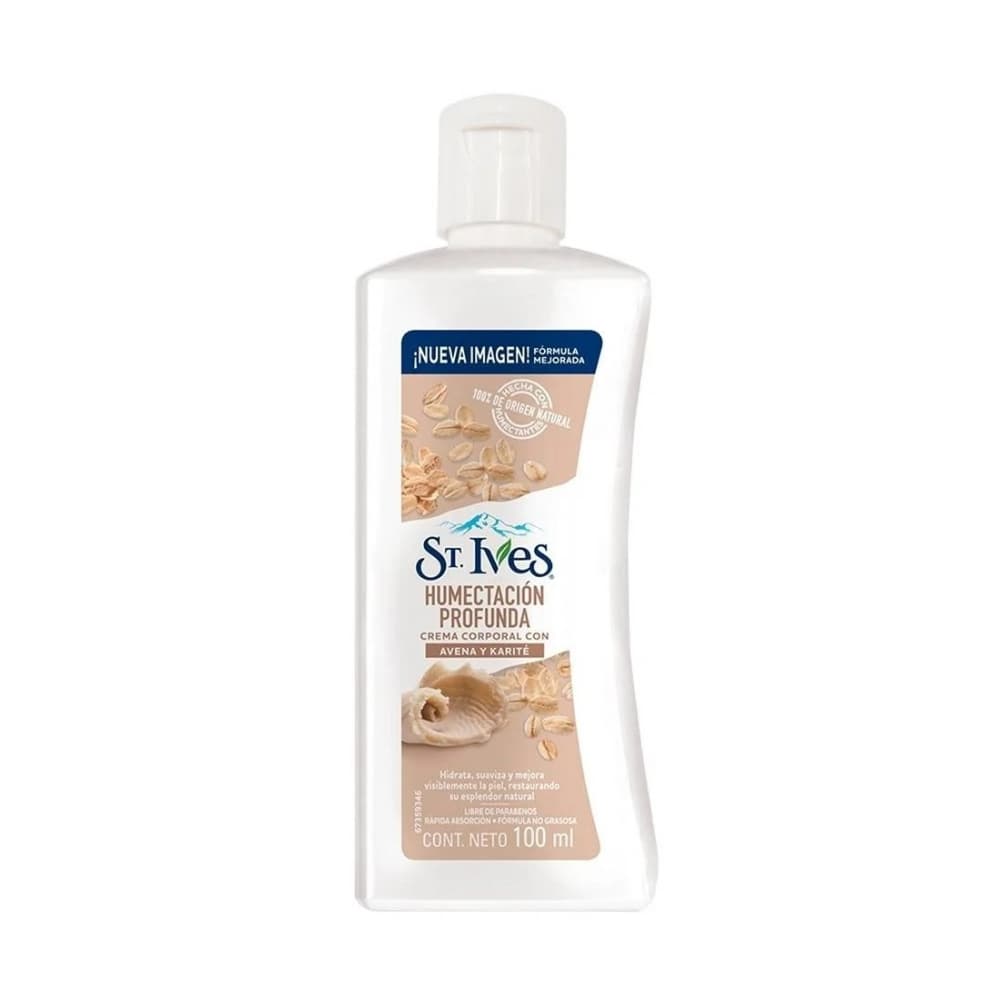 Crema corporal avena y karité hidratación profunda St Ives (100 ml) - Imagen 1
