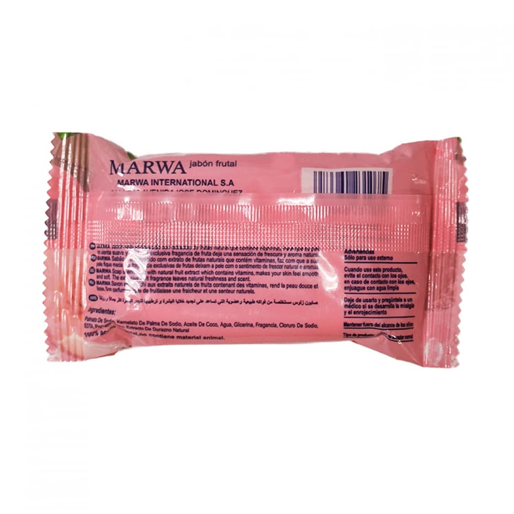 Jabón frutal con extracto de durazno natural Marwa (100 g / 3.52 oz) - Miniatura 2