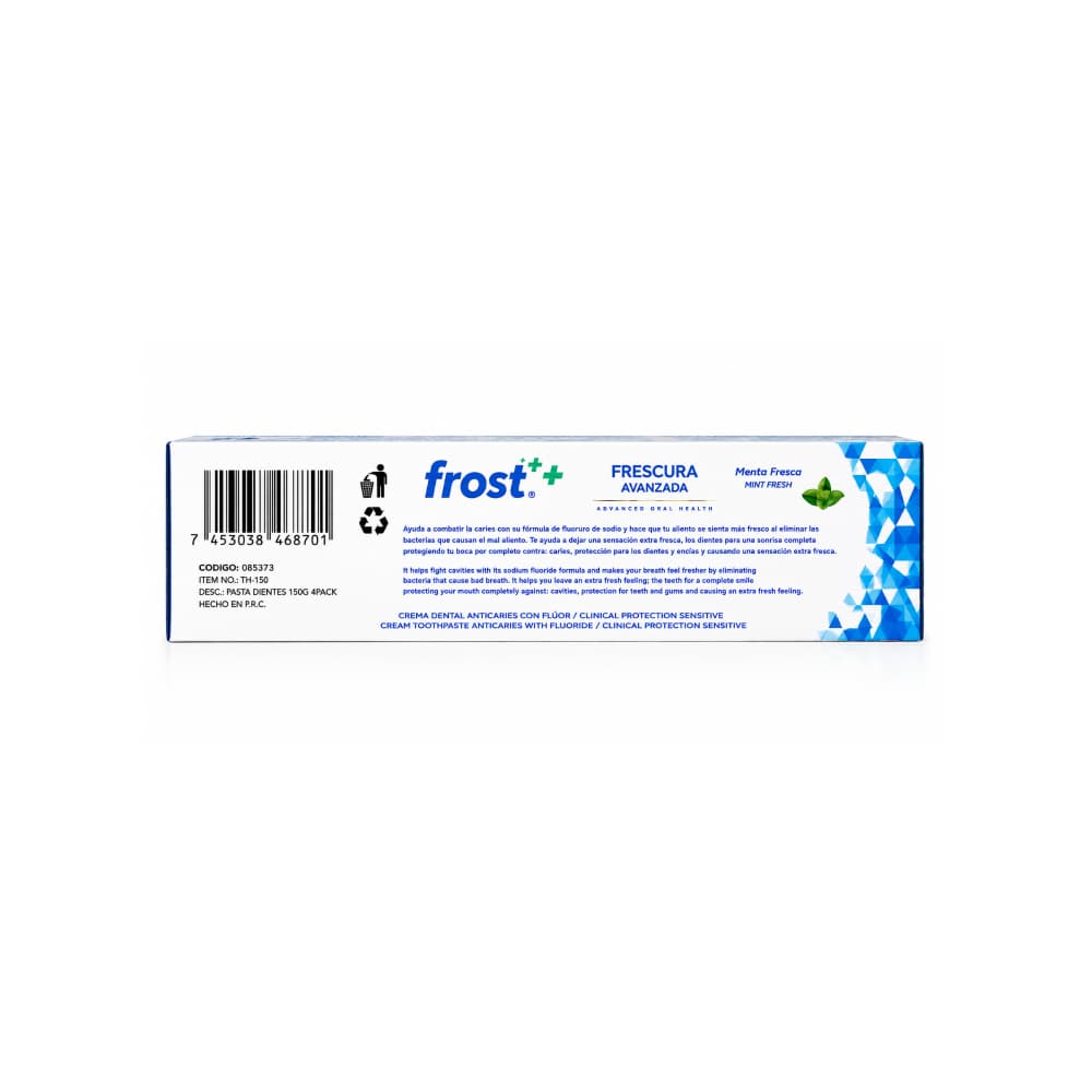 Pasta dental mentolada Frost (150 g / 5.29 oz) - Miniatura 3