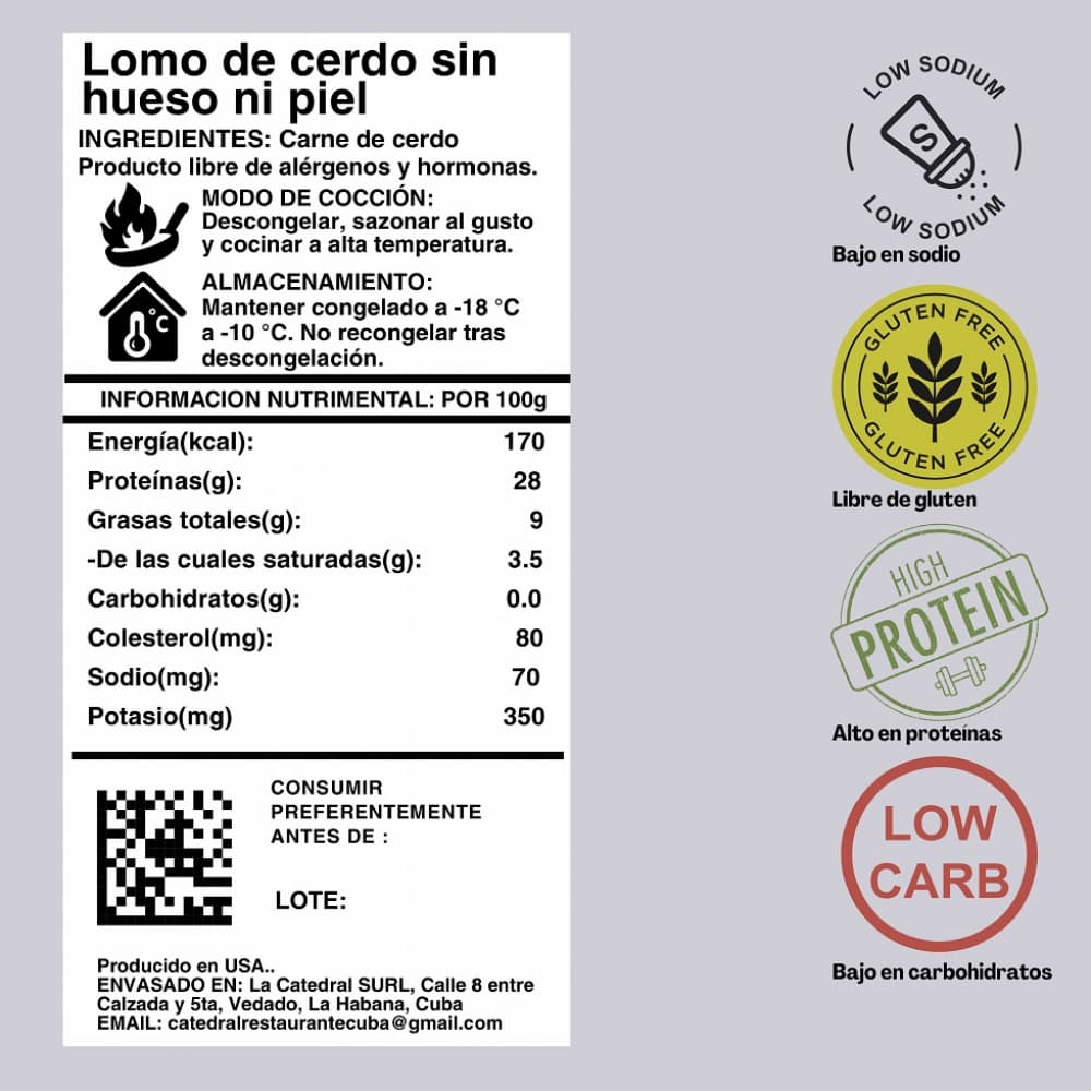 Lomo de cerdo sin piel y sin hueso AZ Mercado-Familiar (1.36 kg / 3 lb) - Miniatura 4