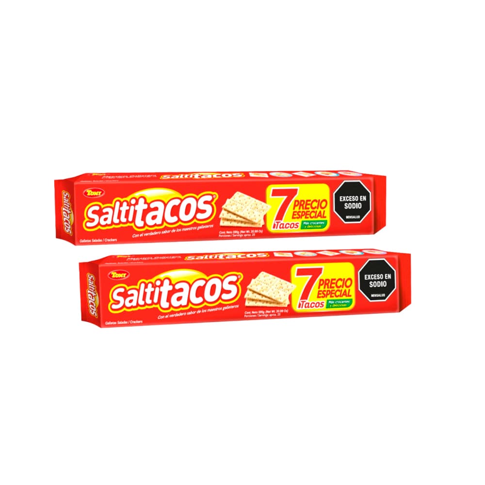 Galletas saladas Tomy Saltitacos (2 x 595 g / 1.31 lb) - Imagen 1