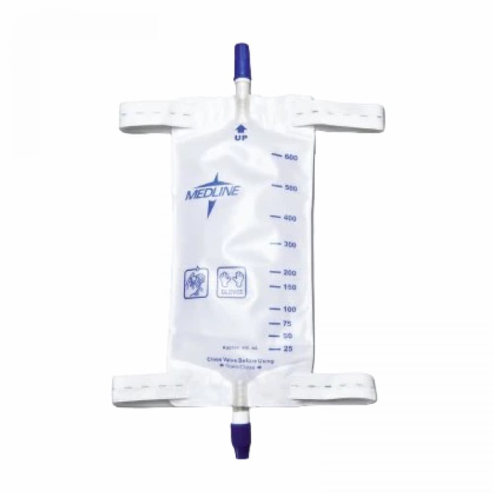 Bolsa colectora de orina con tela en la parte posterior para la pierna 600 ml / 20 oz Medline - Miniatura 1