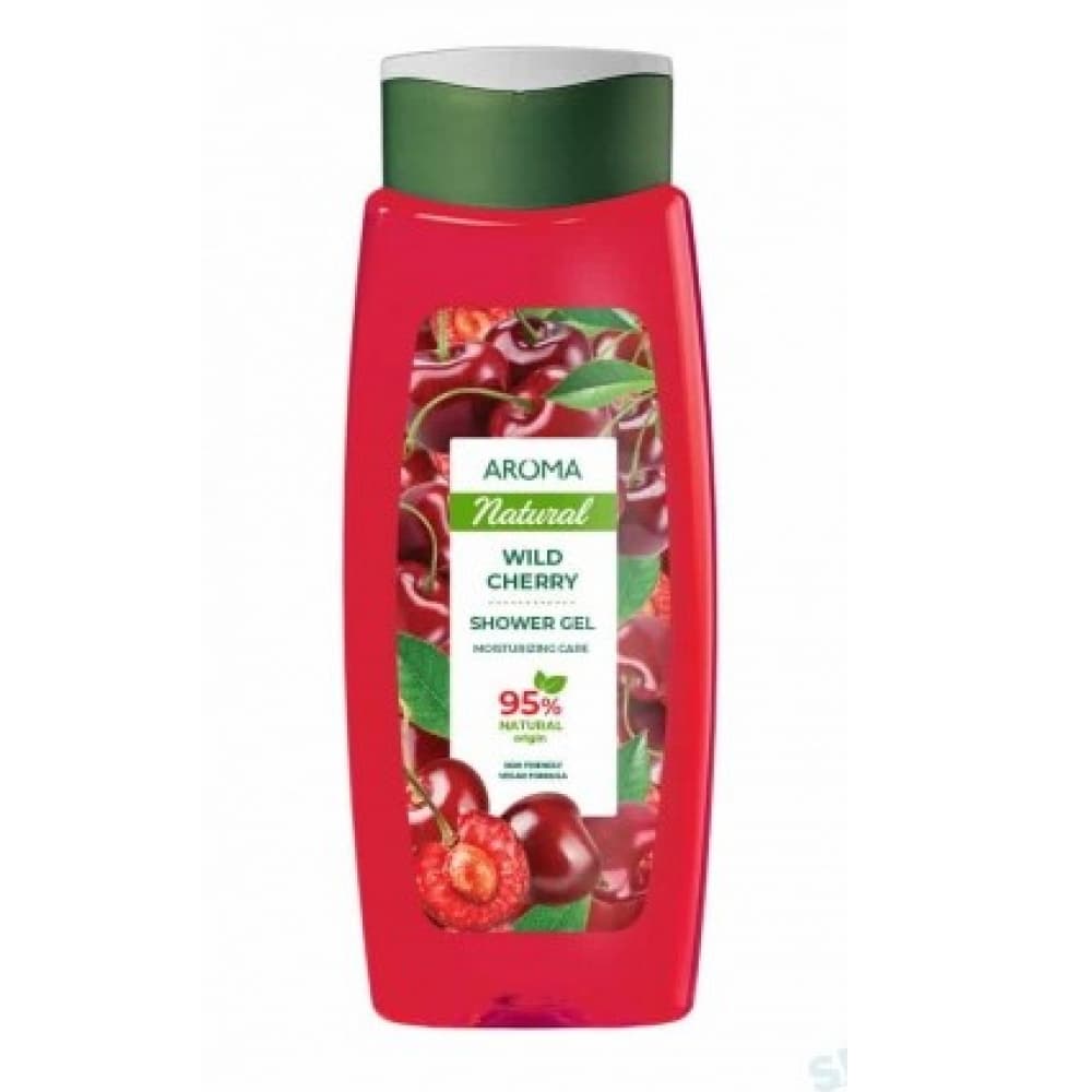 Gel de baño con extracto de cereza silvestre Aroma Natural (400 ml) - Imagen 1