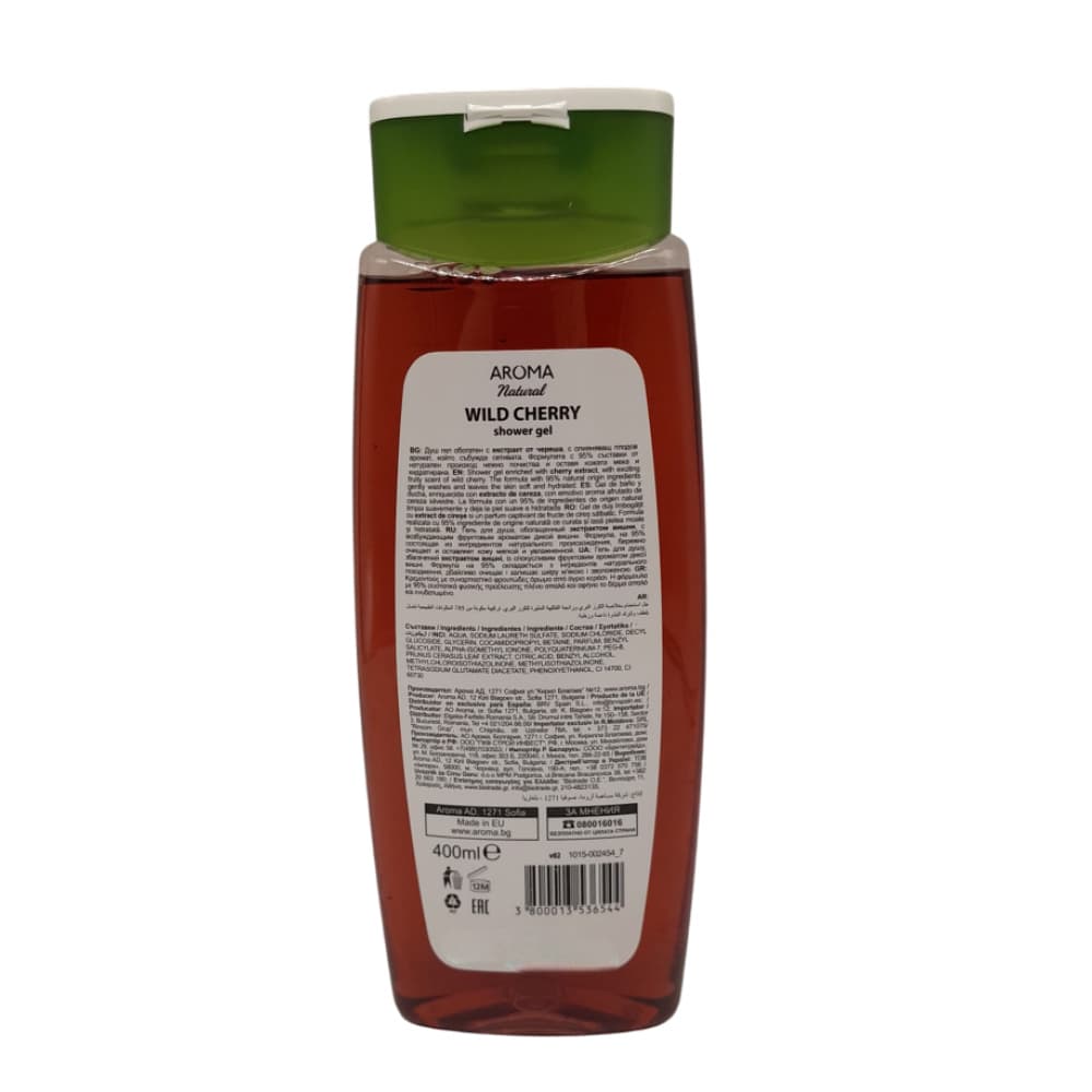 Gel de baño con extracto de cereza silvestre Aroma Natural (400 ml) - Miniatura 2