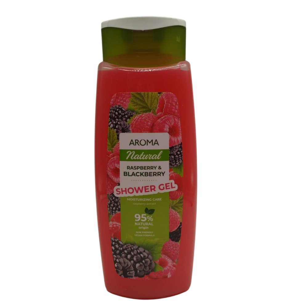 Gel de baño de frambuesa y mora Aroma Natural (400 ml) - Imagen 1