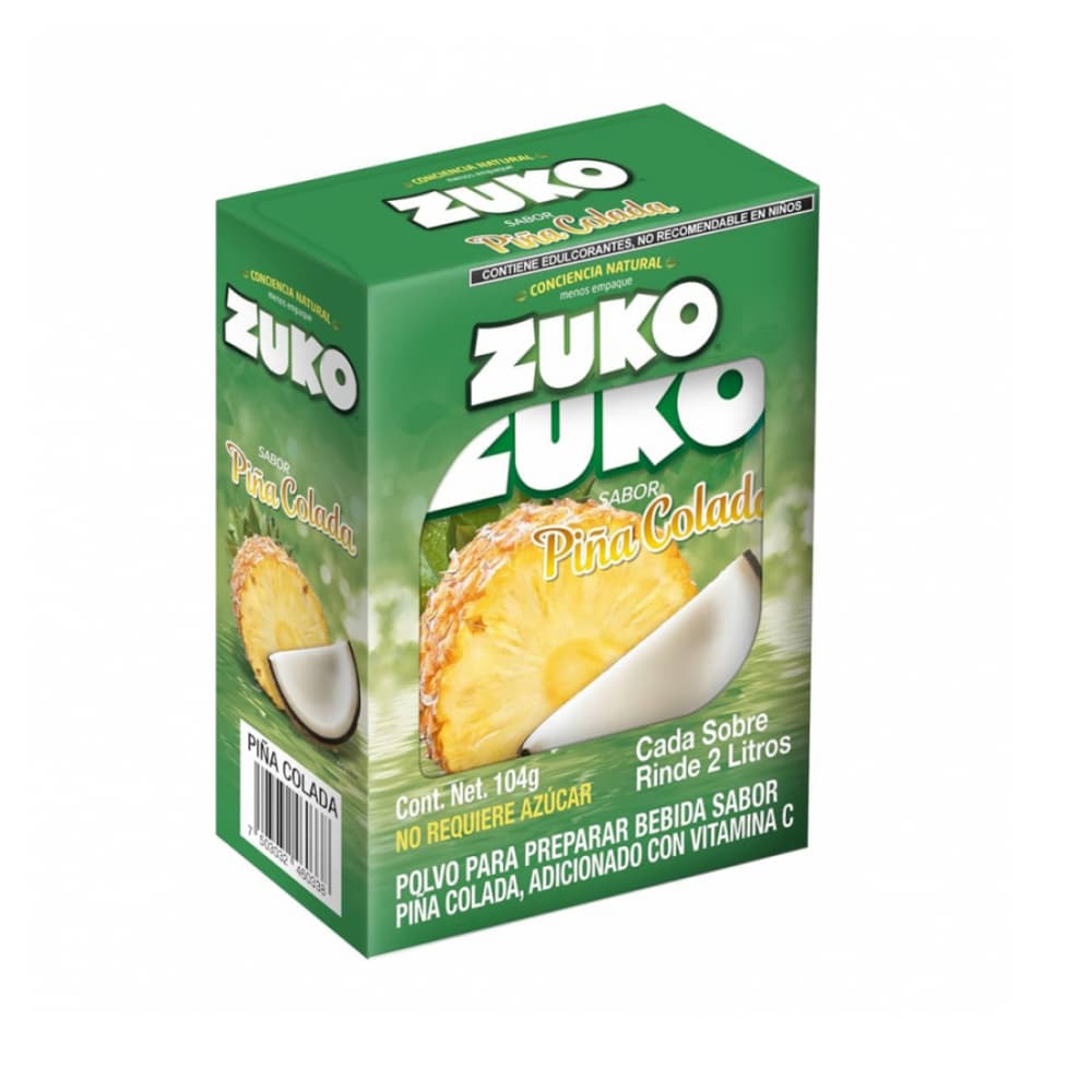 Refresco instantáneo sabor piña colada Zuko (8 x 13 g) - Imagen 1
