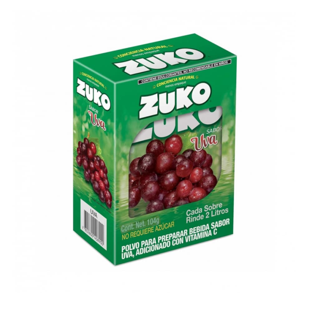 Refresco instantáneo sabor uva Zuko (8 x 13 g) - Imagen 1