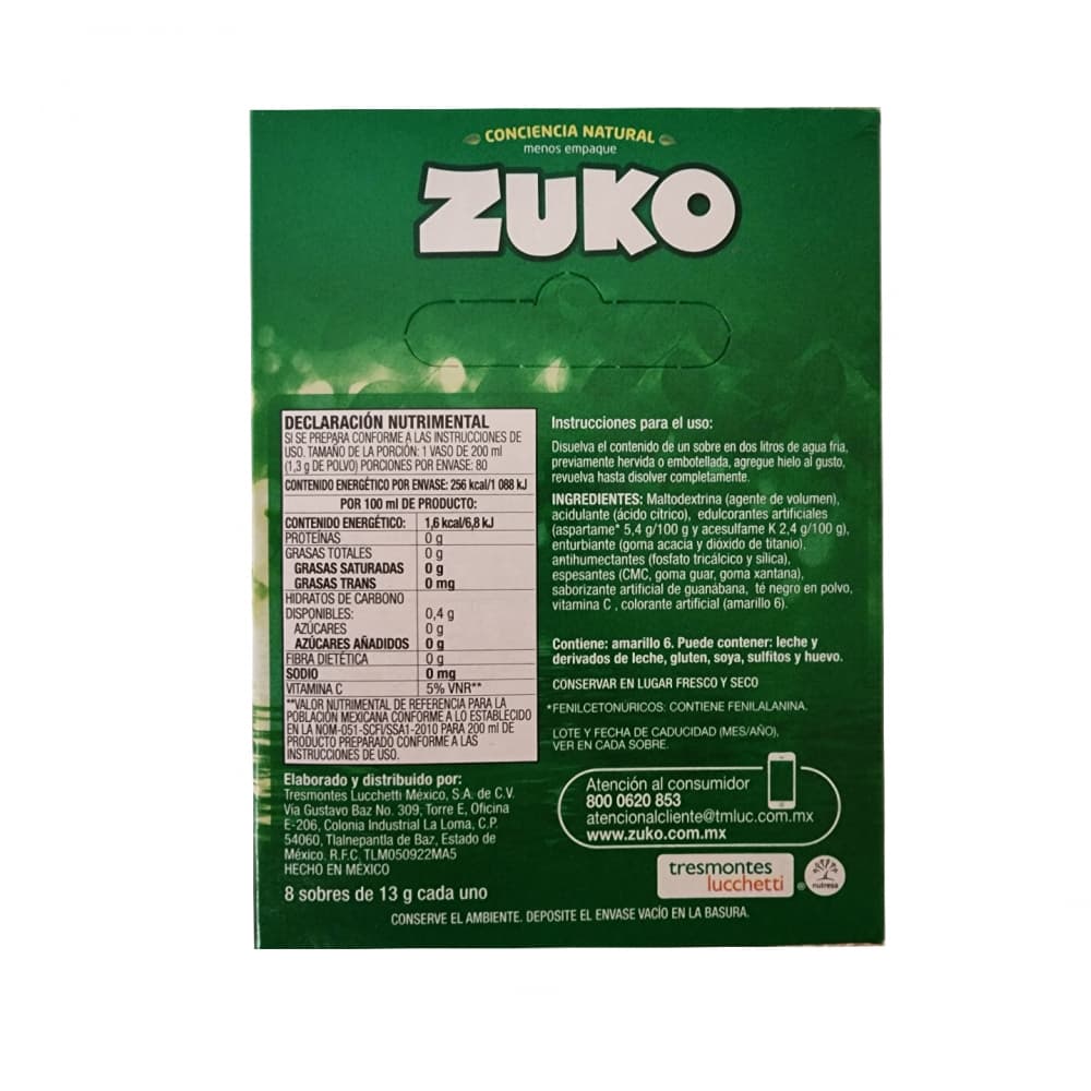 Refresco instantáneo sabor guanábana Zuko (8 x 13 g) - Miniatura 3