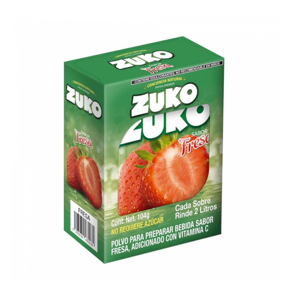 Refresco instantáneo sabor fresa Zuko (8 x 13 g) - Imagen 1