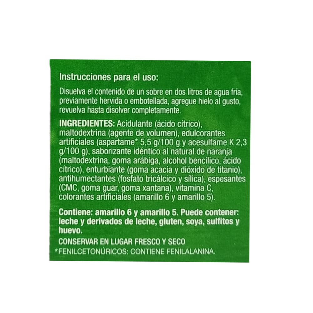 Refresco instantáneo sabor naranja Zuko (8 x 13 g) - Miniatura 2