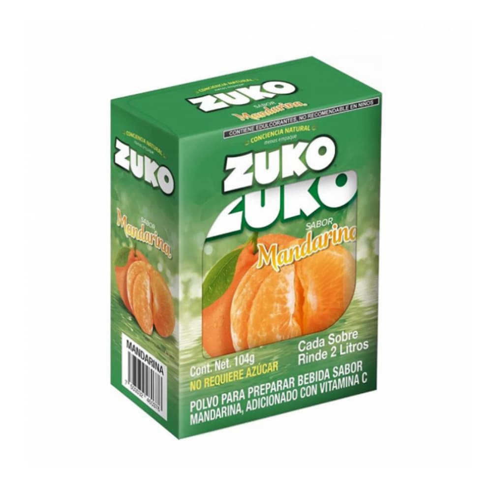 Refresco instantáneo sabor mandarina Zuko (8 x 13 g) - Imagen 1