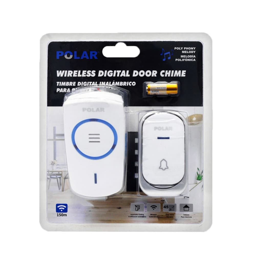 Timbre digital inalámbrico para puertas Polar 964-02744 - Miniatura 2