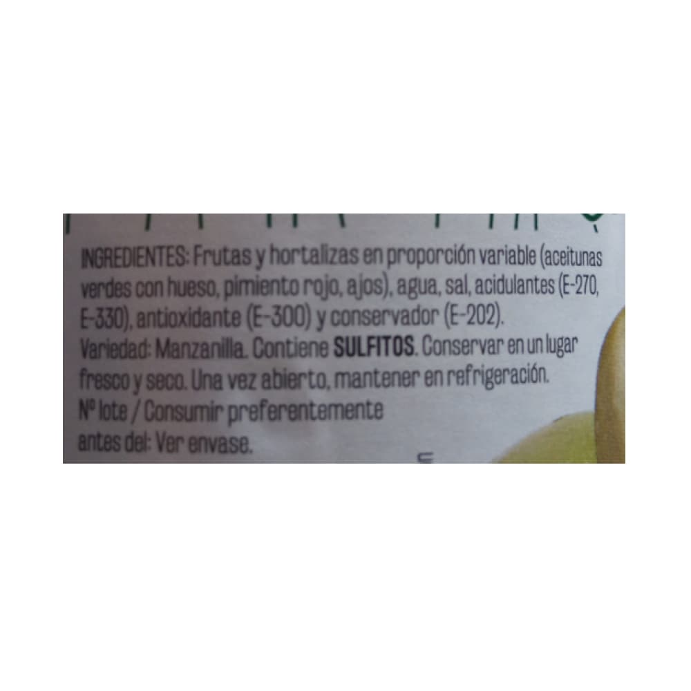 Aceitunas verdes aliñadas Vima Foods (290 g / 10.23 oz) - Miniatura 3