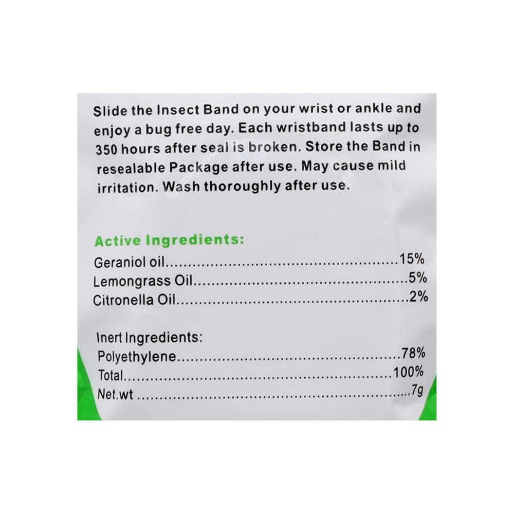 Pulsera repelente de mosquitos, color Negro Jamswall - Miniatura 3