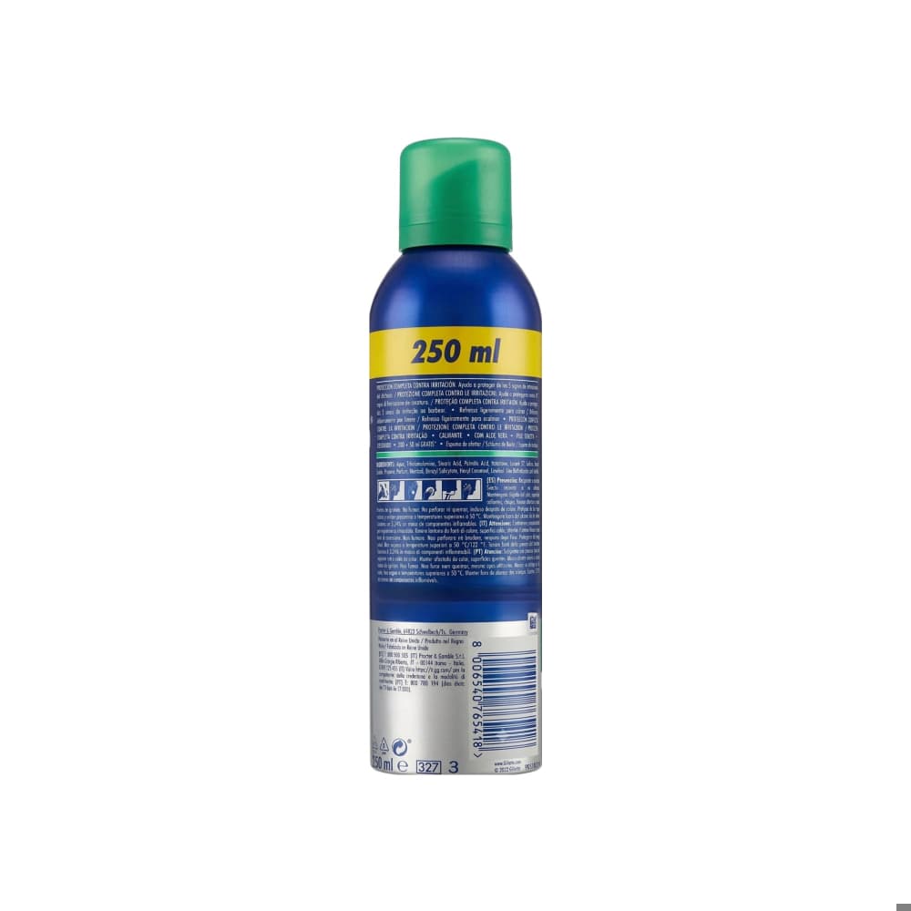 Espuma de afeitar calmante con aloe de vera para piel sensible Gillette Series (250 ml) - Miniatura 2