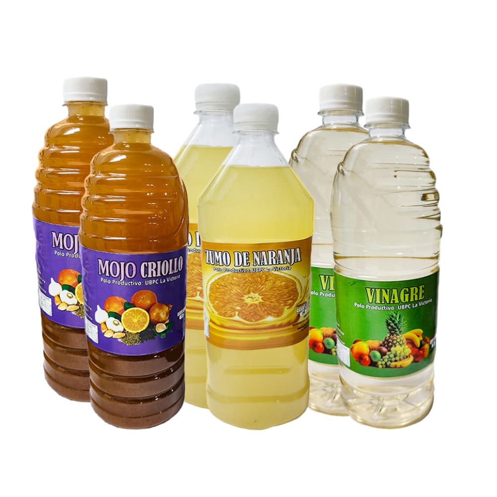 Combo adobos naturales 1: Zumo de naranja + Mojo criollo + Vinagre - Imagen 1