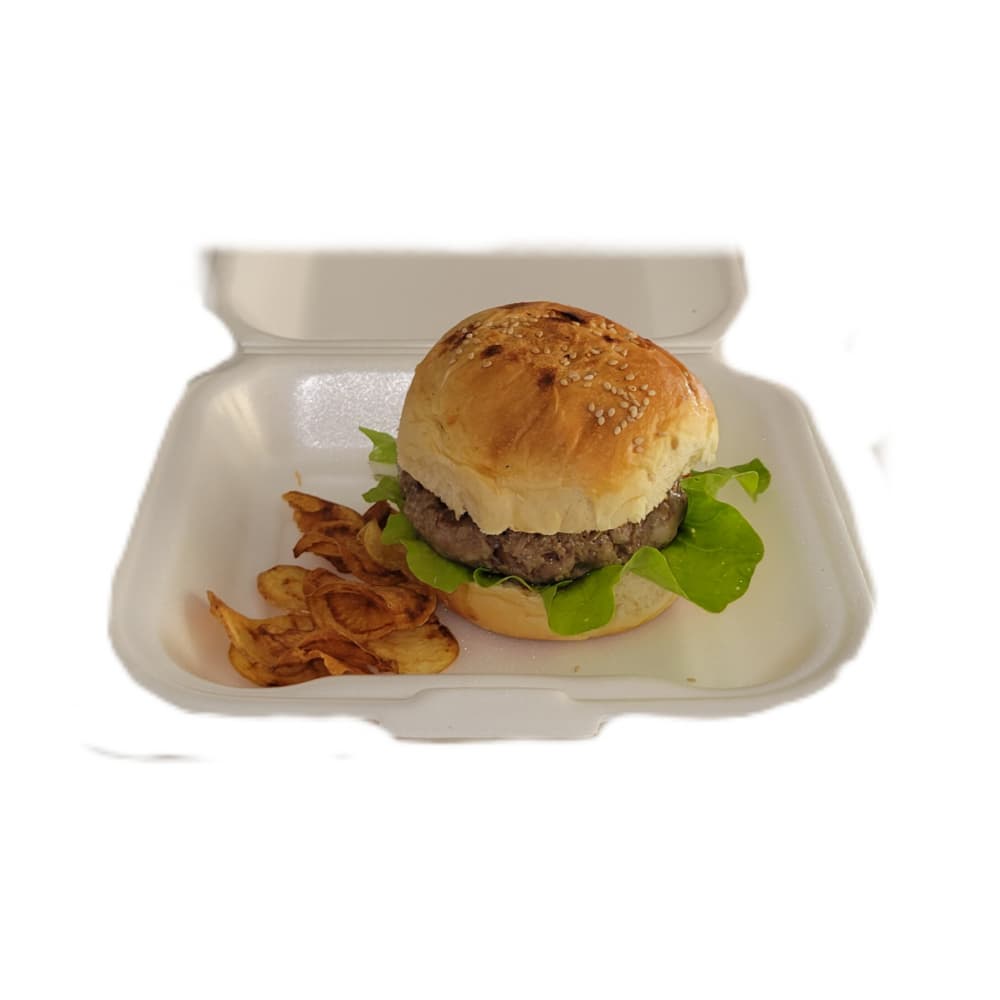 Pan con hamburguesa Lateral (1 persona) - Imagen 1