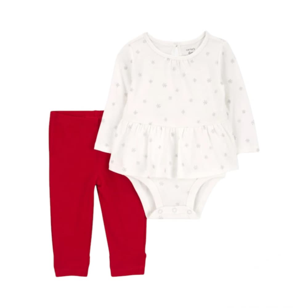 Conjunto de 2 piezas de body y pantalón para bebé Carter´s (Talla 18 meses) - Imagen 1