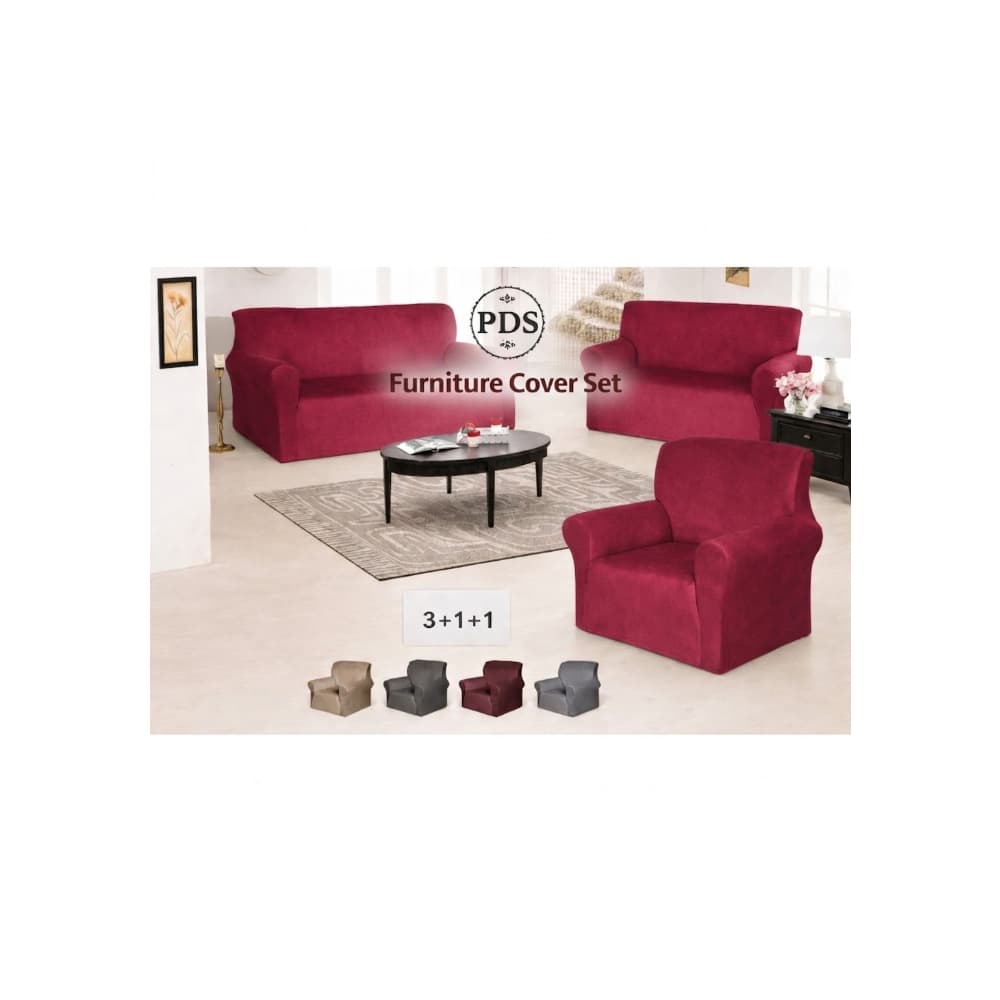 Forro para muebles rojo vino PDS - Miniatura 2
