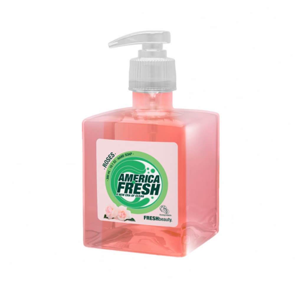 Jabón líquido de rosas para manos America Fresh (300 ml / 10.10 oz) - Imagen 1