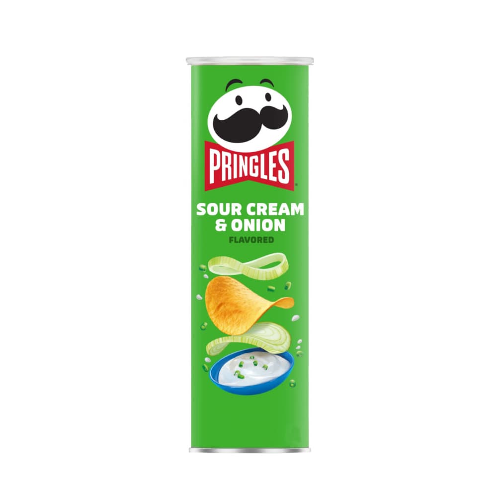 Crujientes de papas sabor cebolla y crema agria Pringles (158 g / 5.57 oz) - Imagen 1